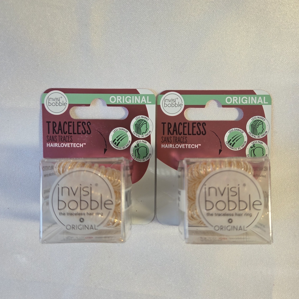 Invisibobble Original Hair Rings - Clear and Brown 2 Scrunchies